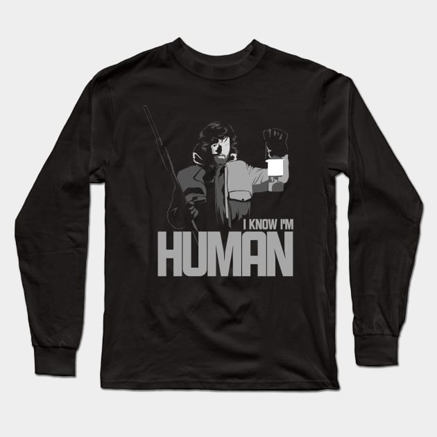 I Know I'm Human Long Sleeve T-Shirt by mosgraphix